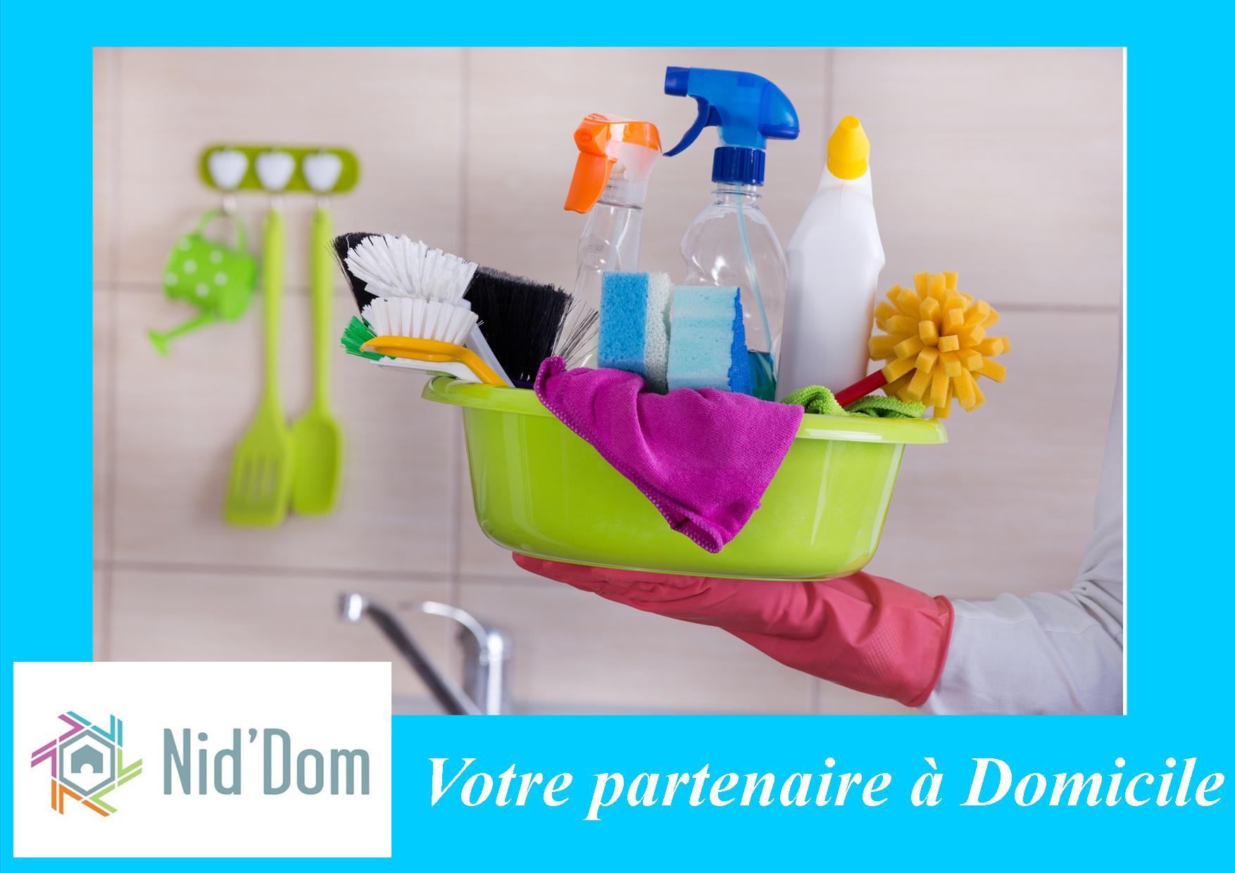 Nid'Dom vous propose des services Ménage, repassage, Aide à Domicile sur Anglet, Bayonne, Biarritz....