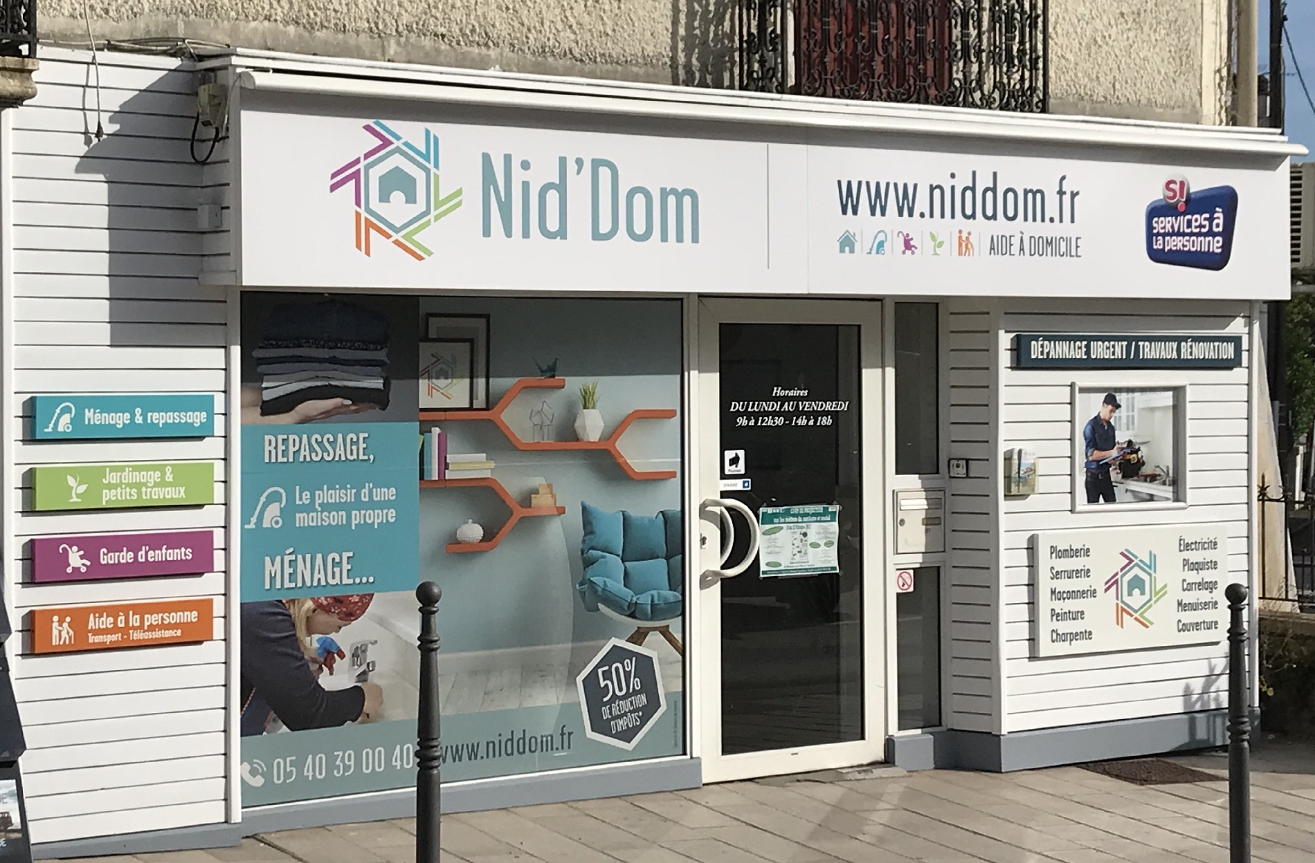 Nid'Dom vous propose des services Ménage, repassage, Aide à Domicile sur Anglet, Bayonne, Biarritz....