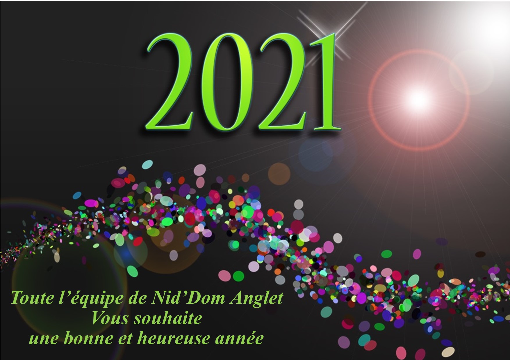 Meilleurs voeux Nid'Dom 2021